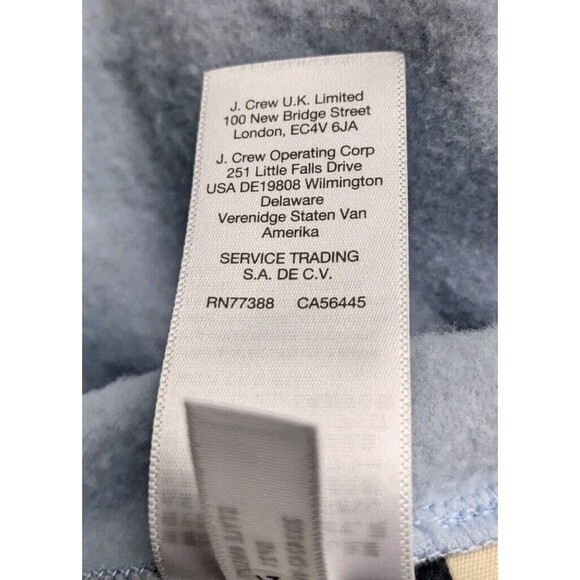 Madewell MWL Superbrushed Easygoing Sweatshirt Top Light Blue XXS Zipper Soft - Picture 9 of 15